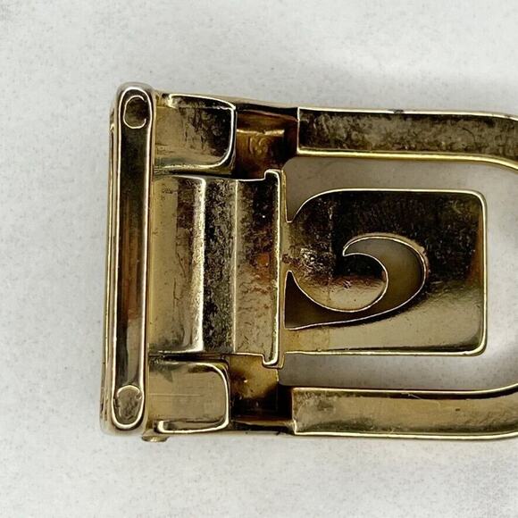 Silver and Gold Tone Clamp Style Simple Basic Belt Buckle - Picture 6 of 8